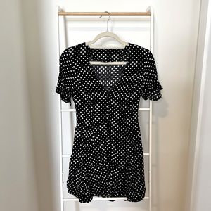 Zara polka dot mini dress
